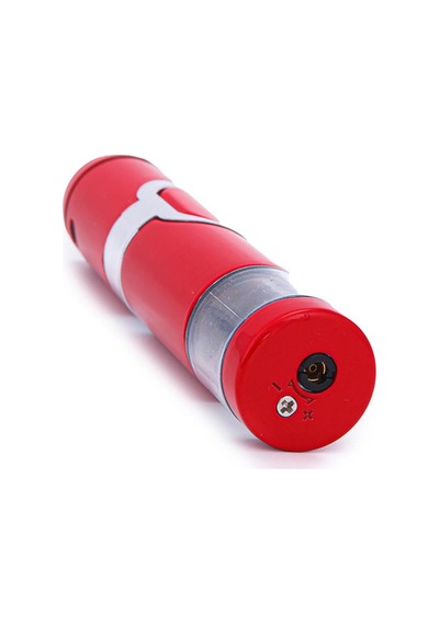 Tek Torch Pürmüz Kırmızı-gümüş Metal Puro Çakmağı - Tr7229