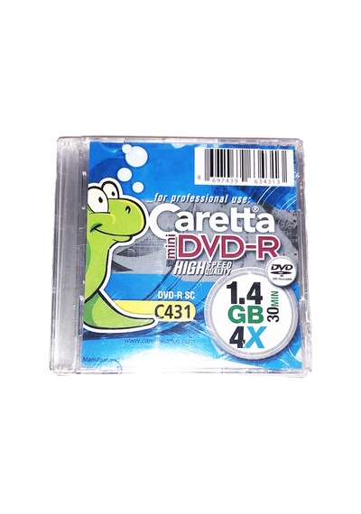 Caretta Mini Dvd-R 5Li Paket 1.4 Gb 4X 30 Dk Yüksek Kalite Hız