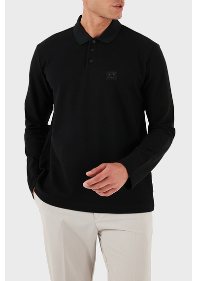 Armani Exchange Erkek Polo Yaka T Shirt Xm001394 Af16262 Uc001 Siyah SIYAH