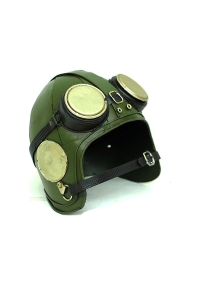 Dekoratif Metal Pilot Kaskı 14x13 Cm. C0338 1 Ad