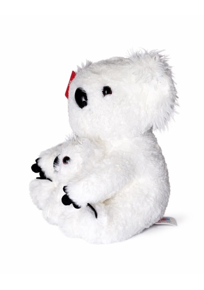 30cm Beyaz Yavrulu Koala Pelüş