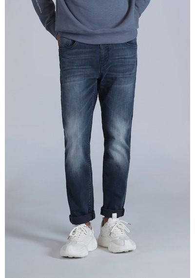 Lufian Erkek Jasper Smart Slim Fit Jean Pantolon 112200218 Mavi Mavi