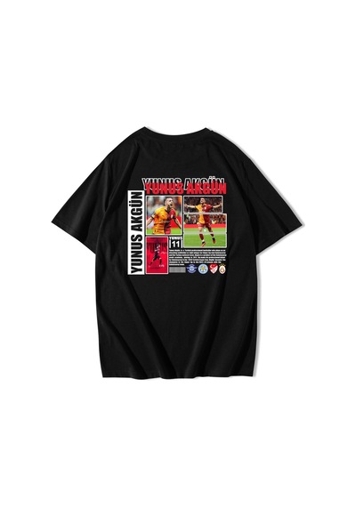 Brz Collection Unisex Oversize Yunus Akgün T-shirt Siyah