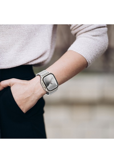 Watch Ultra 49mm Amazingthing Titan Steel Metal Kordon Gümüş