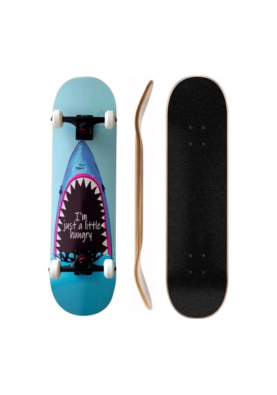 Gang Skateboards 8.0 Hungry Shark Complete Profesyonel Kaykay