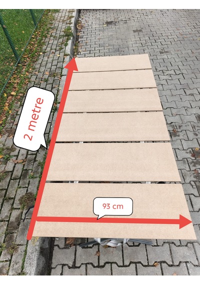 Katlanır Pazarcı Kampeti Ve Katlanır Tahtası Gri