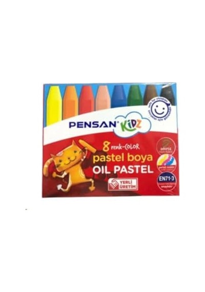 Pastel Boya 8 Renk Çocuklar Için Genel