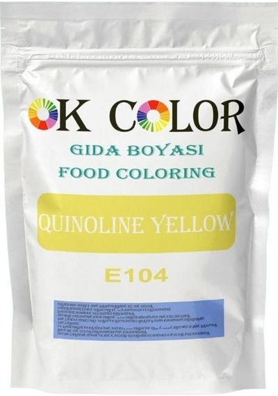 Ok Color Quinoline Yellow E104 Toz Civciv Sarısı Gıda Boyası 100 G