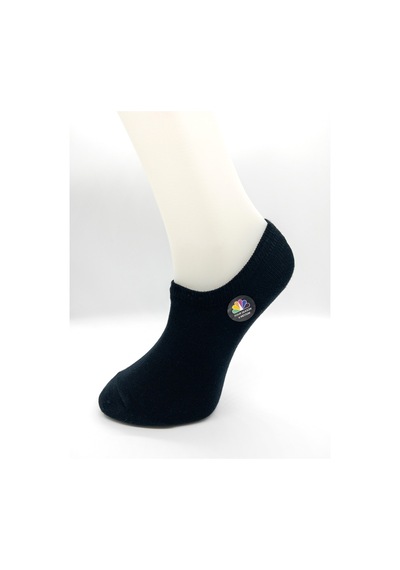 Socks Daily Kadın 6 Çift Penye - Pamuk Pürüzsüz Siyah Soft Touch Görünmez Sneaker Patik Çorap Siyah