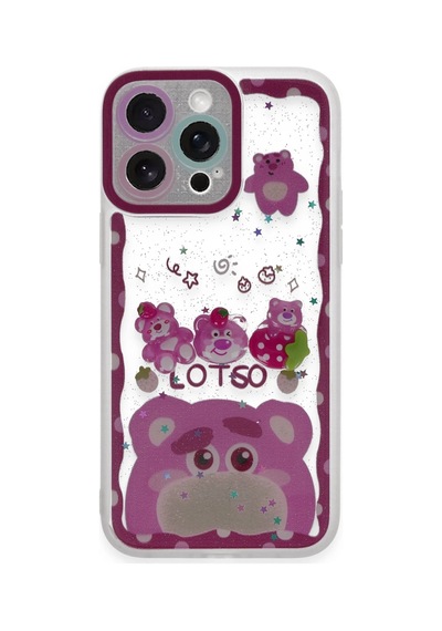 Newface - 246 - İphone 14 Pro Max Kılıf Sweet Desenli Silikon Kapak - Edntrend - - Pembe