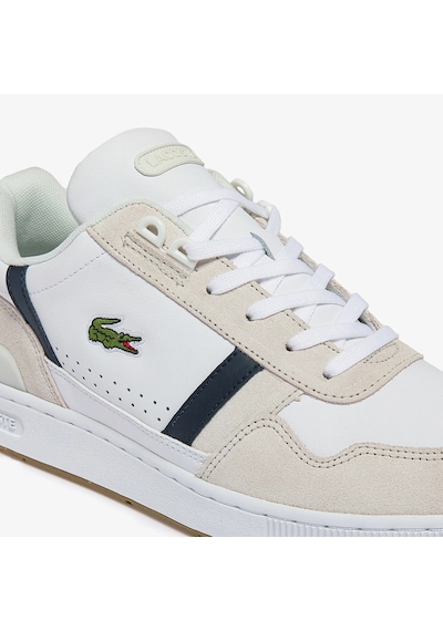 Lacoste Sport T-clip Hakiki Deri Erkek Beyaz Sneaker Beyaz