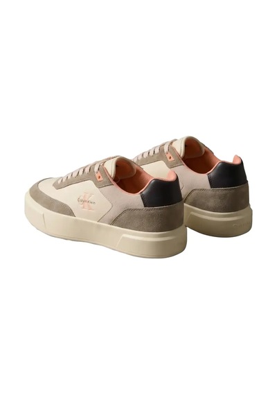 Calvin Klein Prıme Cupso Laceup L, 0j6 Krem Kadın Spor Ayakkabı & Sneaker