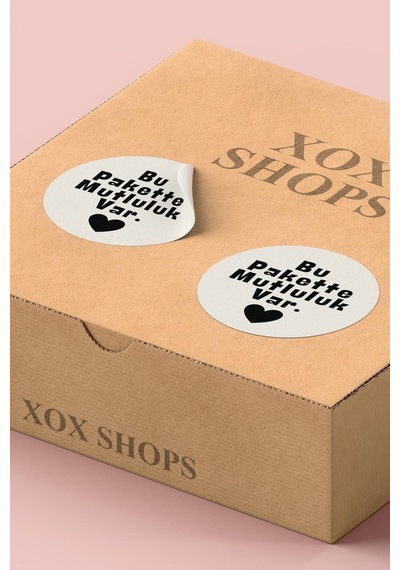 Bu Pakette Mutluluk Var Sticker 3x3cm St2309 Çok Renkli