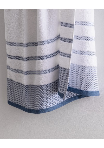 Madame Coco Luth Pamuklu Banyo Havlusu - Lacivert/mavi - 70x140 Cm 8684427297872 Çok Renkli