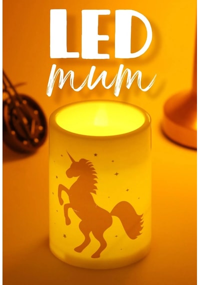 3lü Kaktüs Led Mum Bardak Tipi Pilli Dumansız Alevli Dekoratif Yapay Mum 10 Cm Beyaz