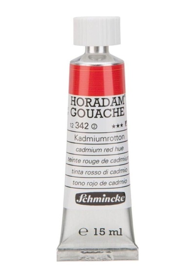 Schmincke Horadam Gouache Artist Guaj Boya 15 Ml Seri 2 342 Cadmium Red Hue Çok Renkli