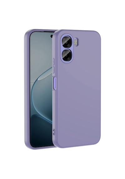 Maks Technology Oppo A6x Uyumlu Kılıf Mkst Mara Lansman Kapak - Lila