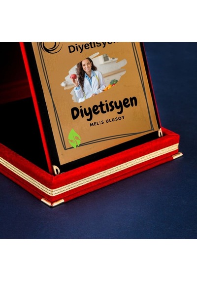 Diyetisyenlere Özel Tasarımlı Fotoğraflı Hediye Plaket