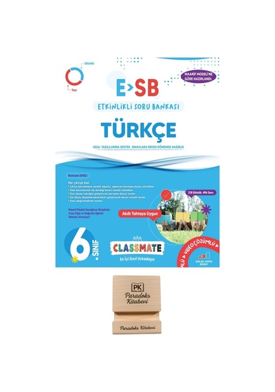 Okyanus 6. Sınıf Classmate Türkçe Etkinlikli Soru Bankası + Telefon Standı