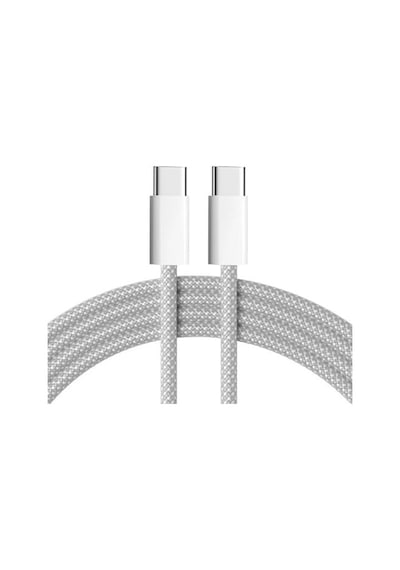 Örgülü Type-c Şarj Kablosu İphone 15/16/17 Serisi Tüm Modellere Uyumlu Type-c To Type-c Örme Şarj Kablosu