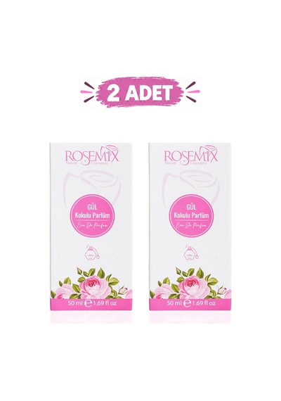 Rosemix - 265 - - Gül Parfüm 50 Ml - 2 Adetlik - Csmo-tex - Set Ürün
