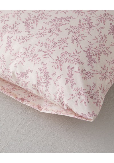 English Home Autumn Branch Kolay Ütülenir 2'li Yastık Kılıfı 50x70 Cm Pembe