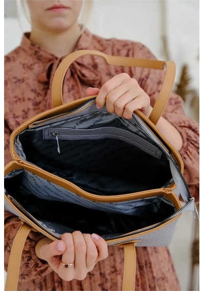 Just Polo Kadın Büyük Boy 4 Bölmeli Günlük Kullanıma Uygun El Çantası Gri Yeni 86487987