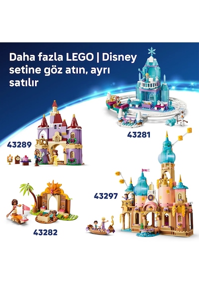 LEGO® ǀ Disney Princess Sindirella Hayvan Dostları Şatosu 43283 – 4+ Yaş için Yaratıcı Oyuncak Yapım Seti (149 Parça)