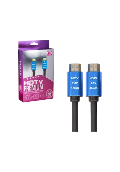 Hdmi Kablo Gold 2.0V 2K 4K Hdtv 3Mt Se-3M4K