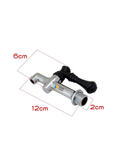 Semaver Musluk Göstergesiz, Dıştan Dişli, Demir, Kazan Ve Kahveci Musluğu 12x6cm