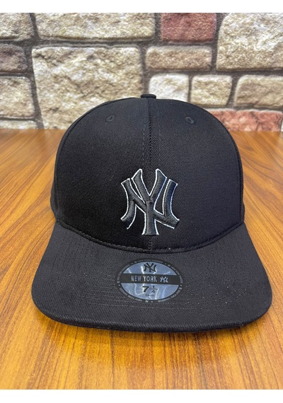 Hamze Ny Newyork Nakışlı Hiphop Snapback Rapper Drip Şapka Cap Siyah
