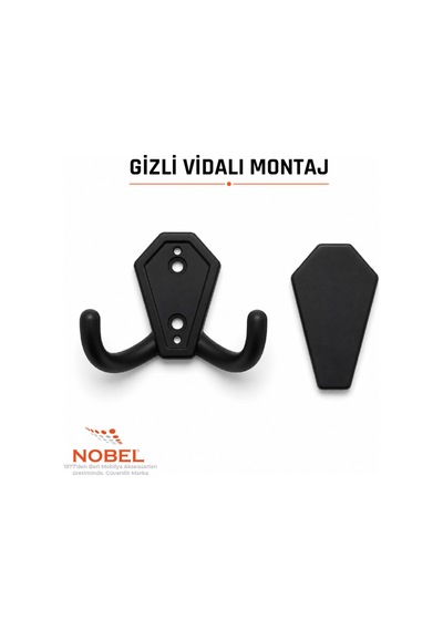 Vi Lla Askı, Metal Vestiyer Askısı, Matsiyah, Duvar Ve Dolap Askılığı 5'li Set Vidalı Matsi Yah