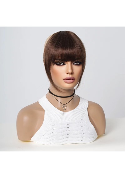 Yoğun Gerçek Perçem / Kahverengi - Elwm-582532 Çok Renkli