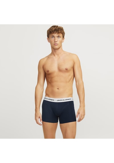Jack & Jones Erkek 3'lü Boxer Paketi - Joe - 12271554 Navy Blazer