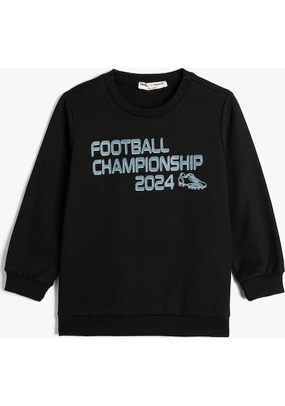 Koton Sweatshirt Uzun Kollu Bisiklet Yaka Futbol Temalı Baskı Detaylı Şardonlu Siyah 4wkb10360tk 4WKB10360TK999 Siyah Koton Sweatshirt Uzun Kollu Bisiklet Yaka Futbol Temalı Baskı Detaylı Şardonlu Siyah 4wkb10360tk 4WKB10360TK999 Siyah