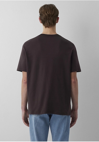 Mavi Erkek Logo Baskılı İnterlok T-shirt M0613102 Kahverengi