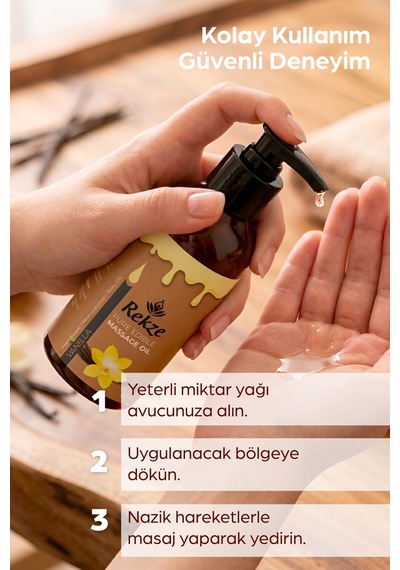Aromaterapi Masaj Yağı 120 Ml Yenilebilir Vanilya Ve Çikolata Aromalı - 300728325