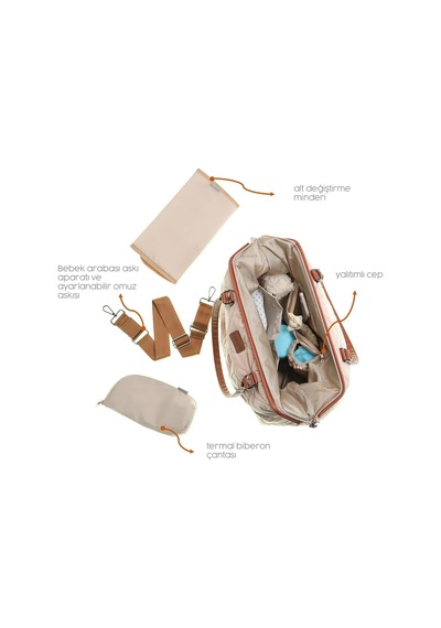 Babyes Baby Bag Bebek Bakım Çantası Çok Renkli