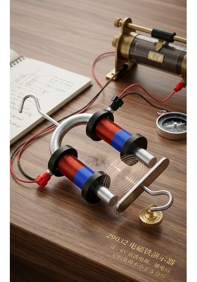 U Tipi Elektromıknatıs Fizik Deney Seti - 6v Dc Manyetizma Eğitim Aracı 5 Kg Kaldırma Gücü