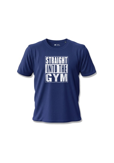 North Whiskers Straight Into The Gym Baskılı %100 Pamuklu Lacivert Sporcu Tişörtü Lacivert - 875696187 Lacivert - 875696187 Lacivert