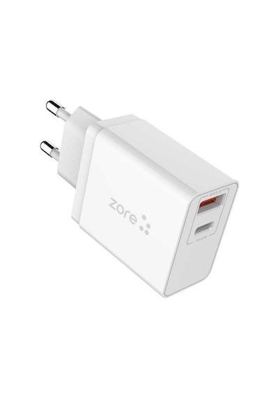 Subutu Xmac Serisi Zr-x2 Micro 2 İn 1 Şarj Seti - Beyaz Beyaz