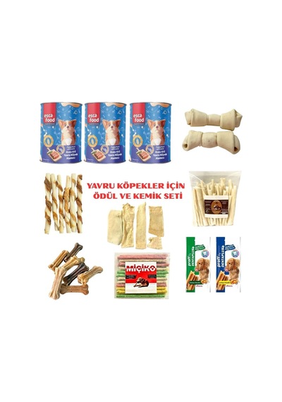 Yavru Köpekler Premıum İçin Ödül Ve Kemik Seti