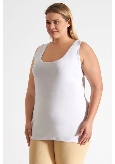 Tutku Tkd0142 Kadın Kroşetalı Atlet Beyaz