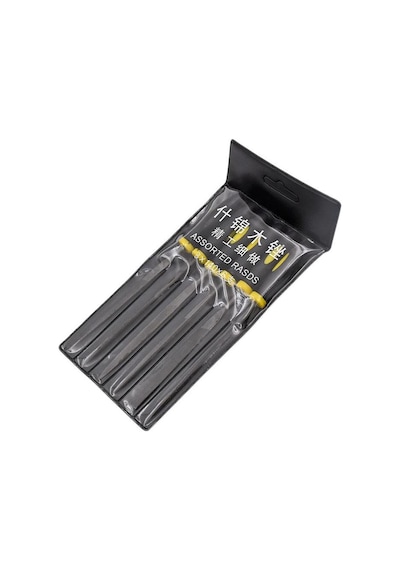 6163 Mini Ahşap Törpü Eğe Seti 14 CM 6'lı