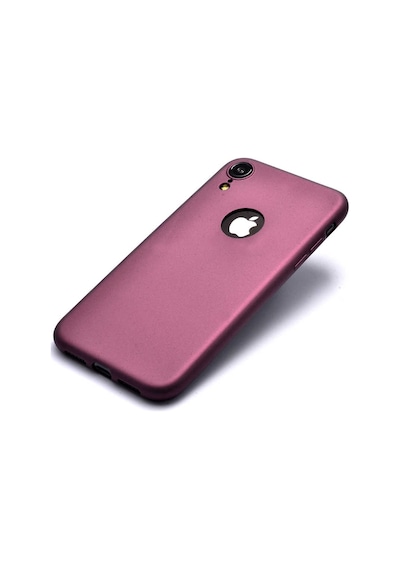 Apple Uyumlu iPhone Ekılıf Xr 6.1 Kılıf Mat Soft Premier Silikon Kapak Mürdüm
