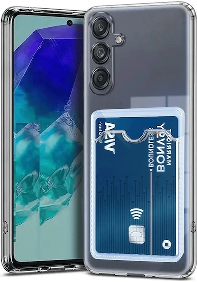 Hnrlıshp Newface Samsung Galaxy Uyumlu  A56 Kılıf Kart Şeffaf Silikon - Şeffaf