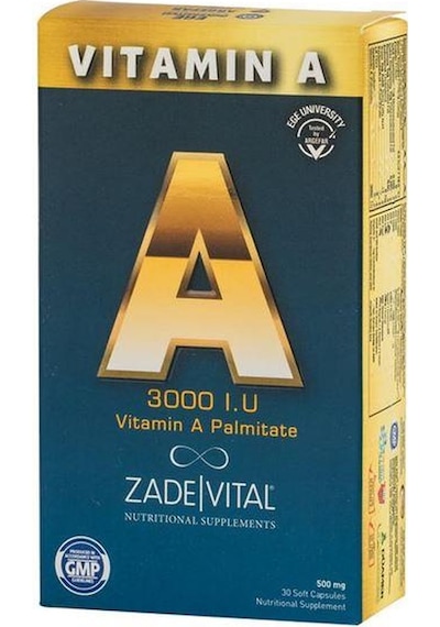 Zade Vital A Vitamini 500 Mg 30 Kapsül