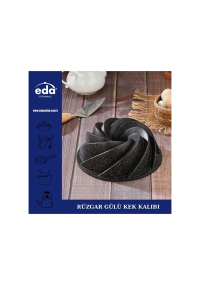 Eda Rüzgar Gülü Kek Kalıbı 26 Cm Gri