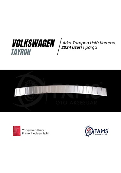 Vw Tayron Uyumlu Arka Tampon Üstü Koruma 2024 Üzeri P.çelik Taşlı
