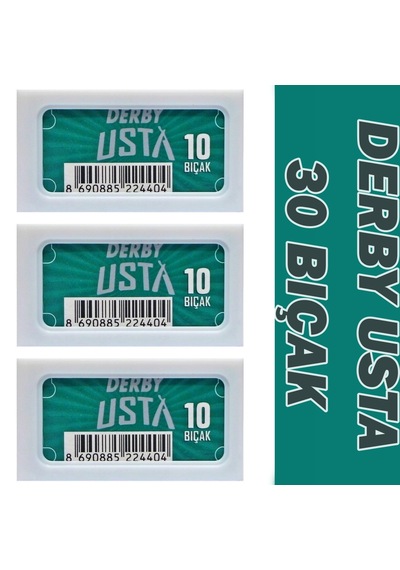 Derby Usta Tüm Yaprak Jilet 30 Adet 3x10 Adet
